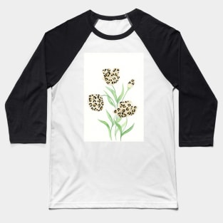 Wildflowers - Leopard 2 Baseball T-Shirt
